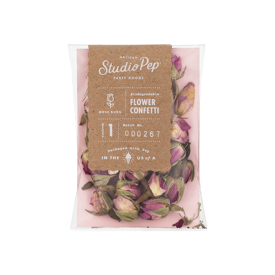 Rose bud confetti