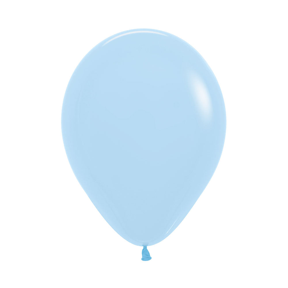 Helium inflated 11” balloon - matte pastel blue