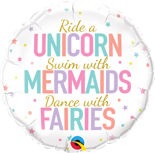 Unicorns mermaids fairies
