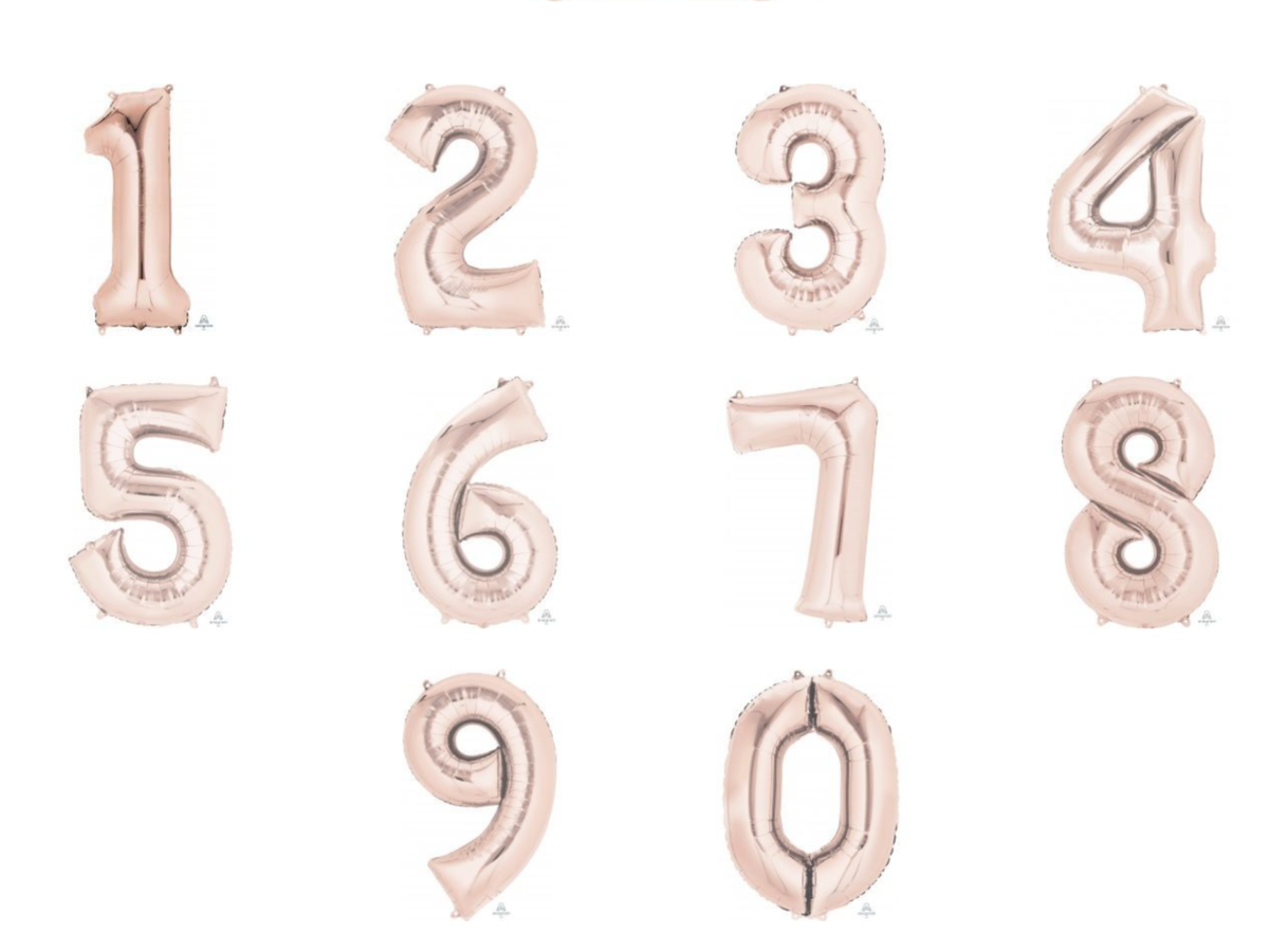 Number and letter giant balloons
