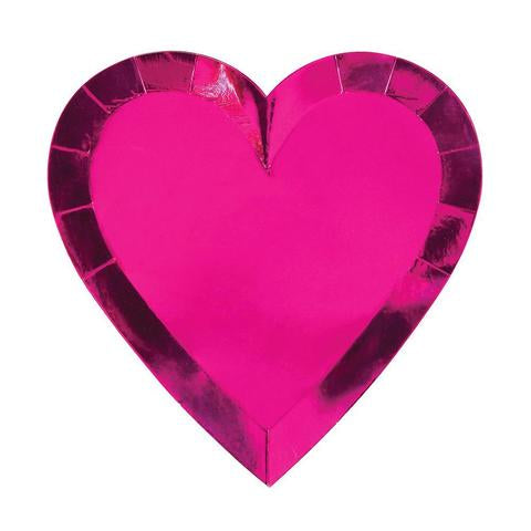 Pink heart plates - Meri Meri