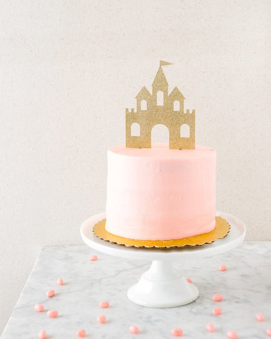 Princess castle cake topper