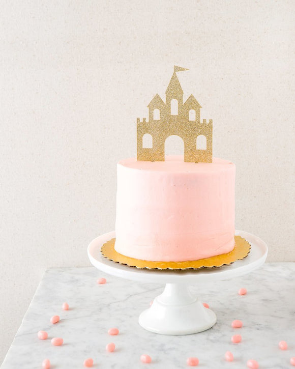 Princess castle cake topper