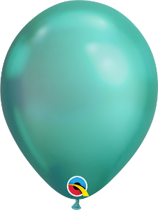 Helium inflated 11” balloon - Chrome green