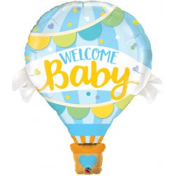 Supershape foil balloon - Welcome baby - boy