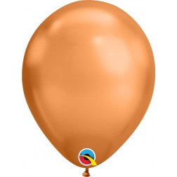 Helium inflated 11” balloon - chrome copper
