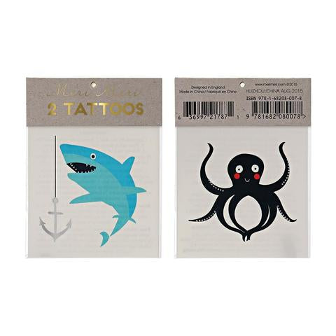 Sea creature tattoos