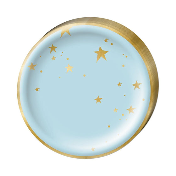 Baby blue star plates