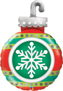 Supershape foil balloon - Snowflake ornament