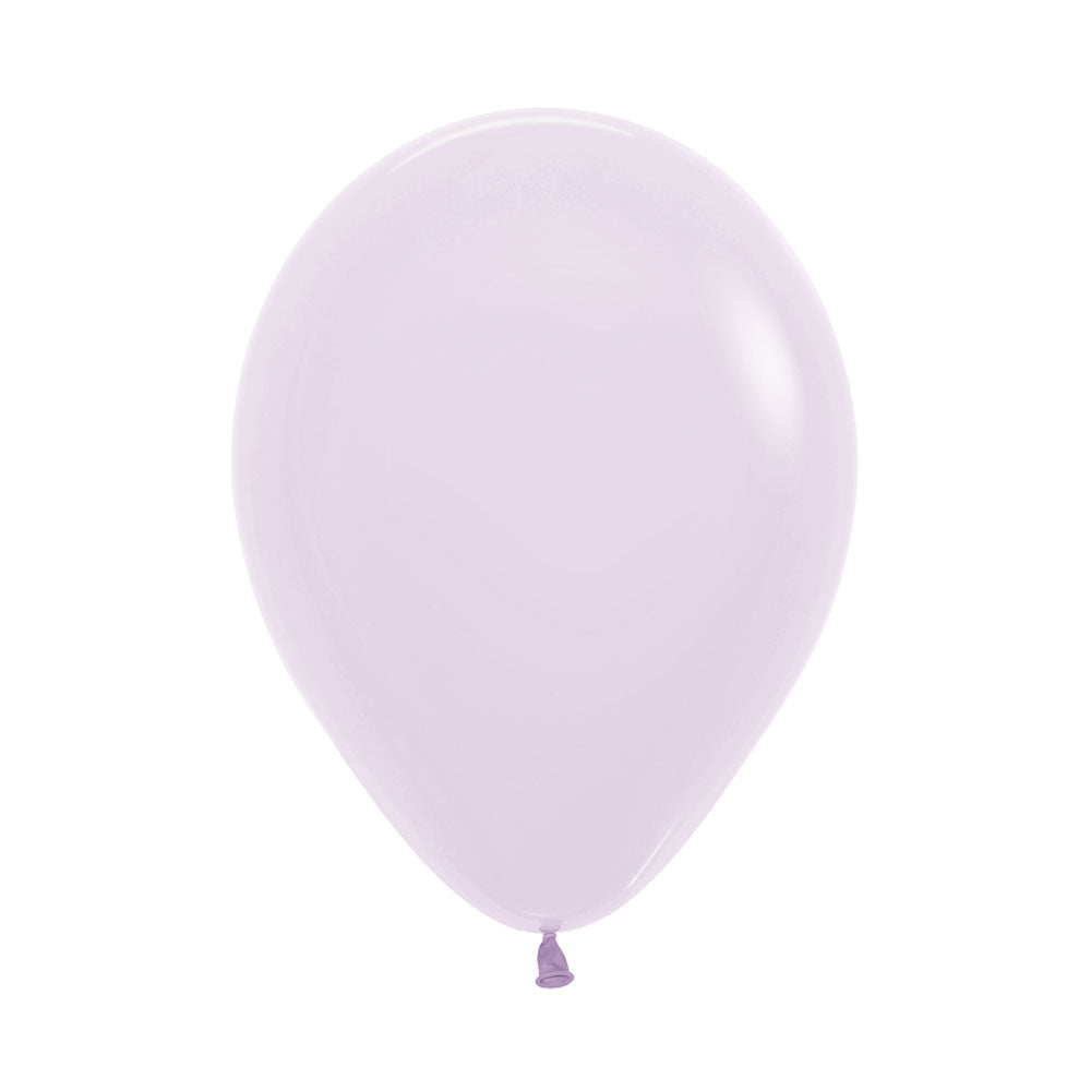 Helium inflated 11” balloon - matte pastel lilac