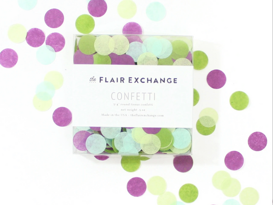 The flair exchange confetti- Succulent