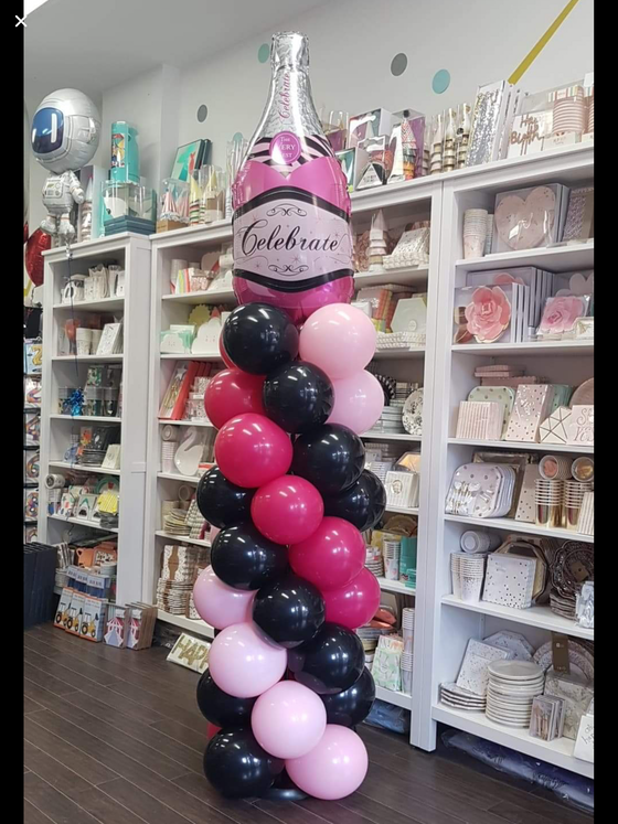 Pink champagne pillar