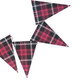 SALE - LAST ONE - Plaid pennant banner