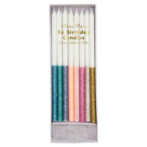 Multicolour dipped candles