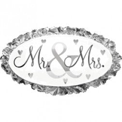 Supershape foil balloon - Mr & Mrs