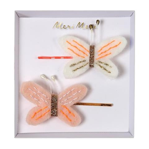 *HALF PRICE* Butterfly hair slides - Meri Meri