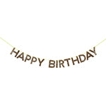 Happy birthday garland gold - Meri Meri