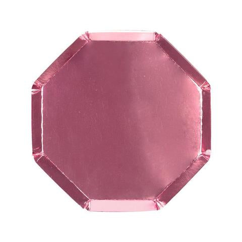 Metallic pink side plates - Meri Meri
