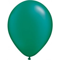 Helium inflated 11” balloon - pearl emerald green