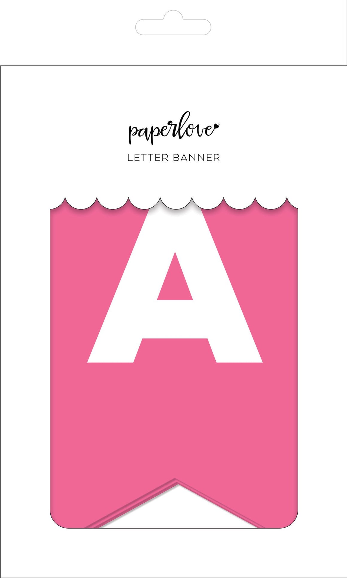 Bubblegum pink letter banner - personalize