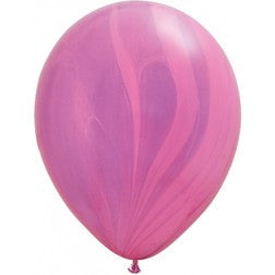 Helium inflated 11" balloon - Pink marble