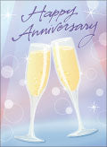 Champagne glasses - anniversary