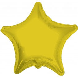 Supershape foil balloon - gold star balloon