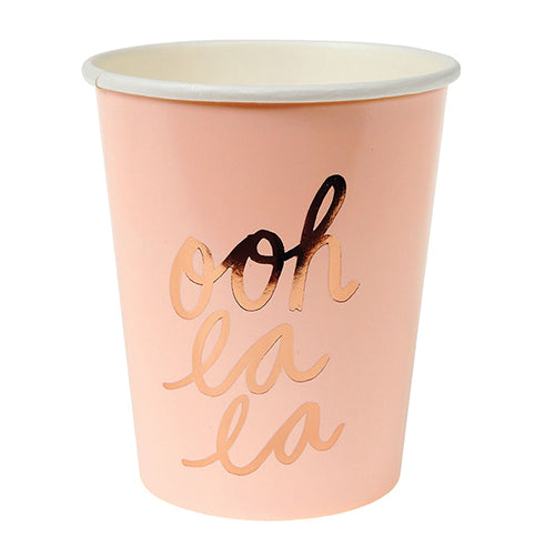 *SALE* Rose gold typographic cups - Meri Meri