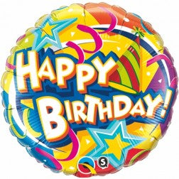 Happy birthday hats and stars