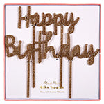 Happy Birthday acrylic cake topper - Meri Meri