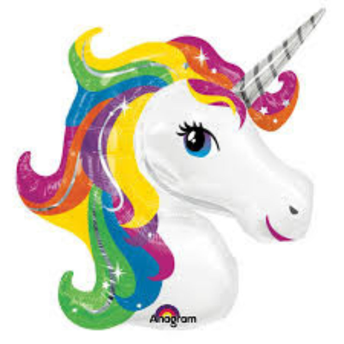 Supershape foil balloon - Rainbow Unicorn