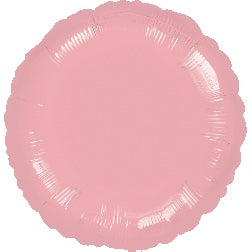 Pearl pastel pink - round foil balloon