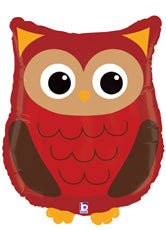 Supershape foil balloon - woodland owl