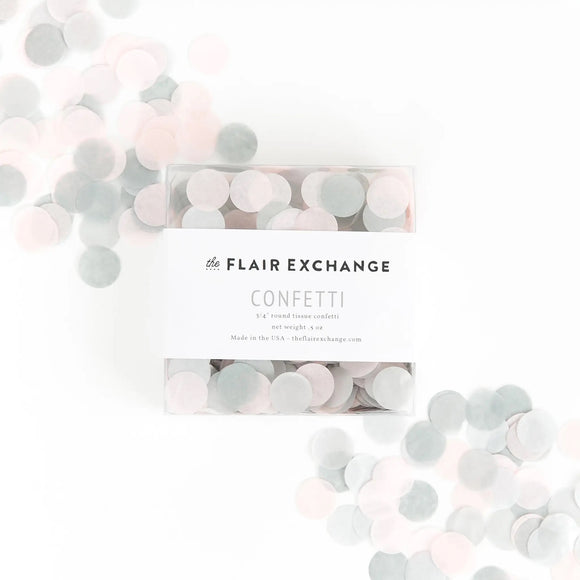 The flair exchange confetti- pink quartz