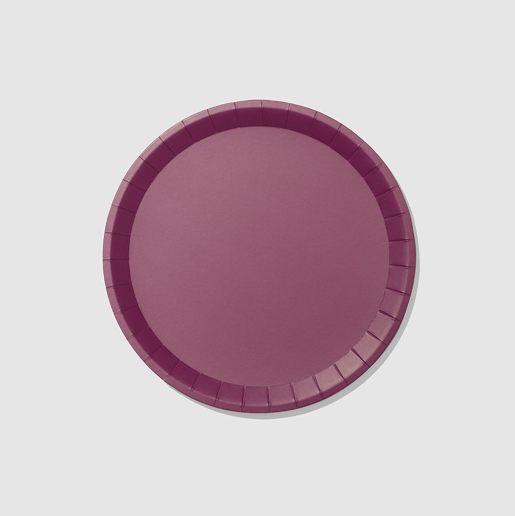 Large plum plates