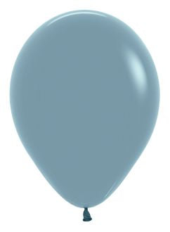 Helium inflated 11” balloon - pastel dusk blue