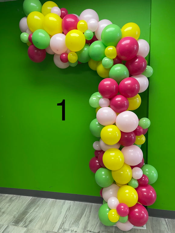 *3 days notice required* With MINI BALLOONS Choose your own colours balloon garland - 3 sizes