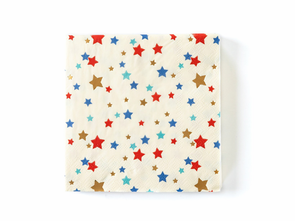 Gold foiled lots of stars napkins