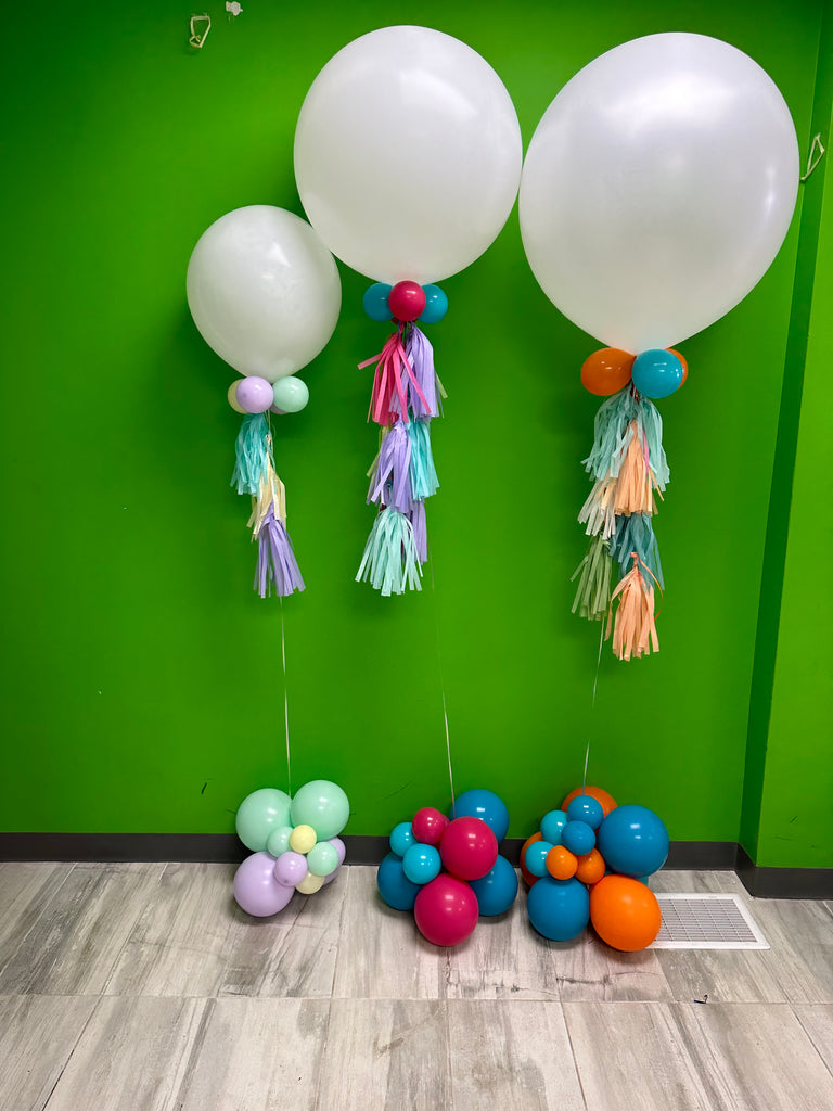 Helium inflated Luxury tassel balloon - 3 sizes