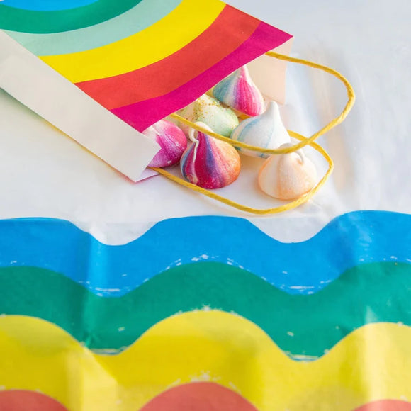 Rainbow retro recyclable table cover