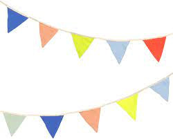 Organic cotton Knitted flag pennants - Meri Meri