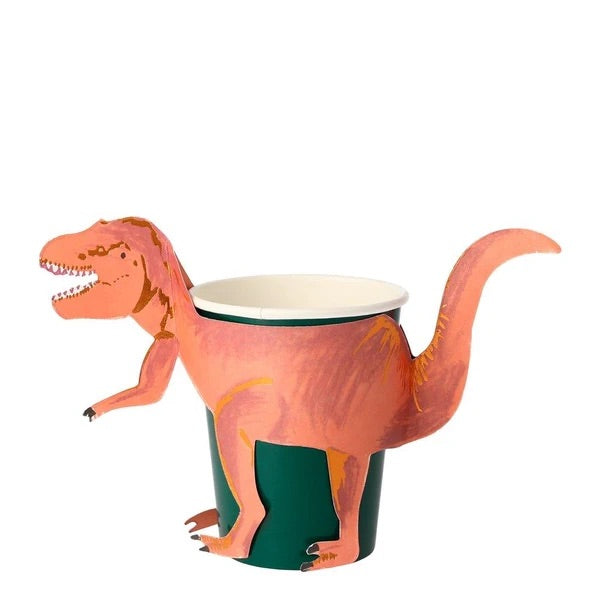 T Rex party cups - Meri Meri