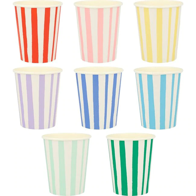 Mixed stripe cups - Meri Meri