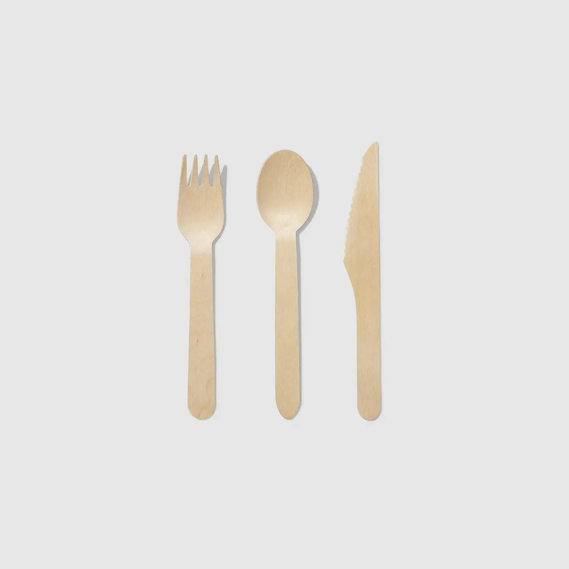 Compostable wooden cutlery pack of 30