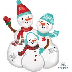 Supershape foil balloon - snow family