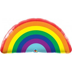 Supershape foil balloon - Bright rainbow