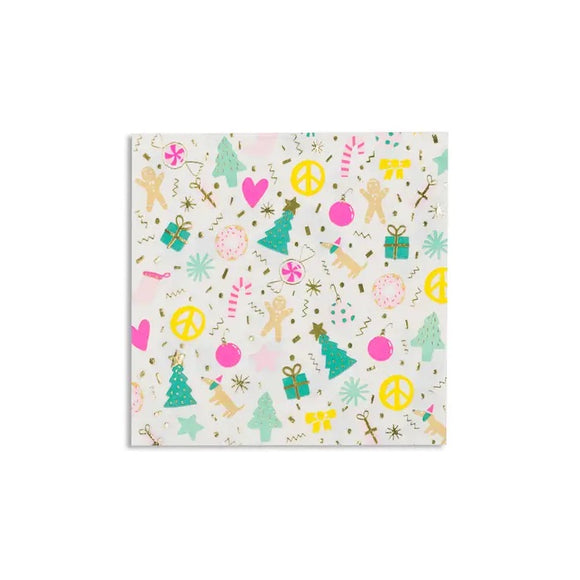 *HALF PRICE* Merry and bright large napkins