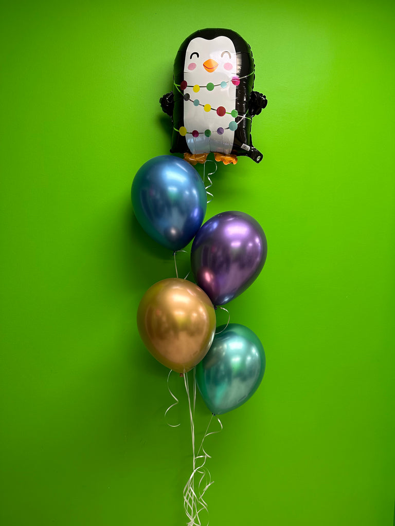 Penguin holiday bouquet