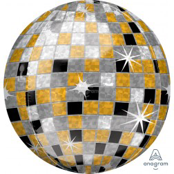 Orbz - silver, black gold disco ball