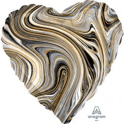 Black and gold marblez - heart